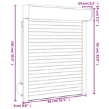 vidaXL Roller Blind White 70 x 100 cm Aluminium and polyurethane