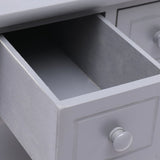 vidaXL Bijzettafel 40x40x40 cm paulowniahout grijs