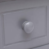 vidaXL Bijzettafel 40x40x40 cm paulowniahout grijs