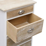 vidaXL Bijzetkast 38x28x86 cm paulowniahout