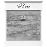 vidaXL Schoenenkast 50x28x58 cm paulowniahout grijs