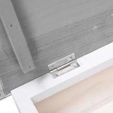 vidaXL Schoenenkast 50x28x58 cm paulowniahout grijs