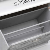 vidaXL Schoenenkast 50x28x58 cm paulowniahout grijs