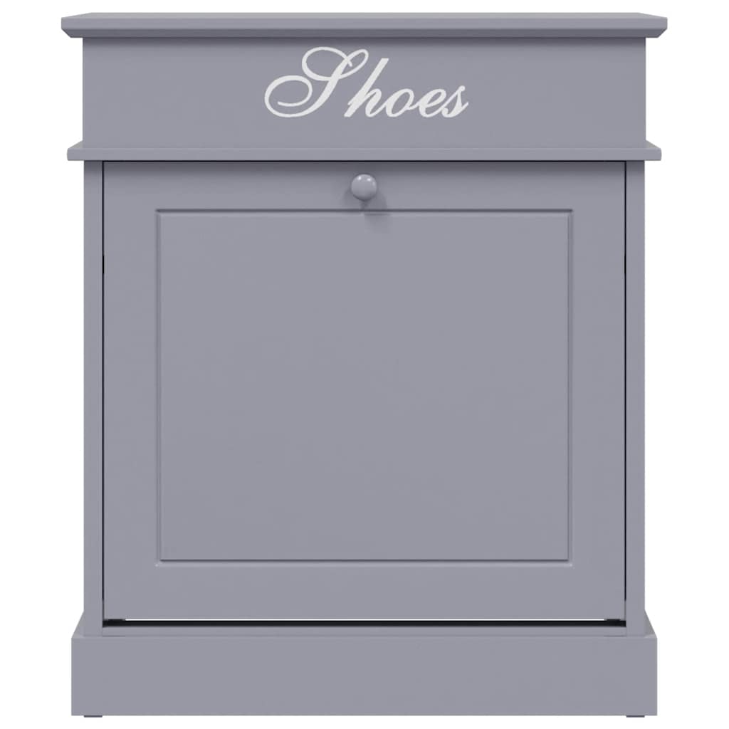 vidaXL Schoenenkast 50x28x58 cm paulowniahout grijs