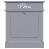 vidaXL Schoenenkast 50x28x58 cm paulowniahout grijs