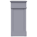 vidaXL Schoenenkast 50x28x58 cm paulowniahout grijs