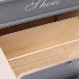 vidaXL Schoenenkast 50x28x58 cm paulowniahout grijs