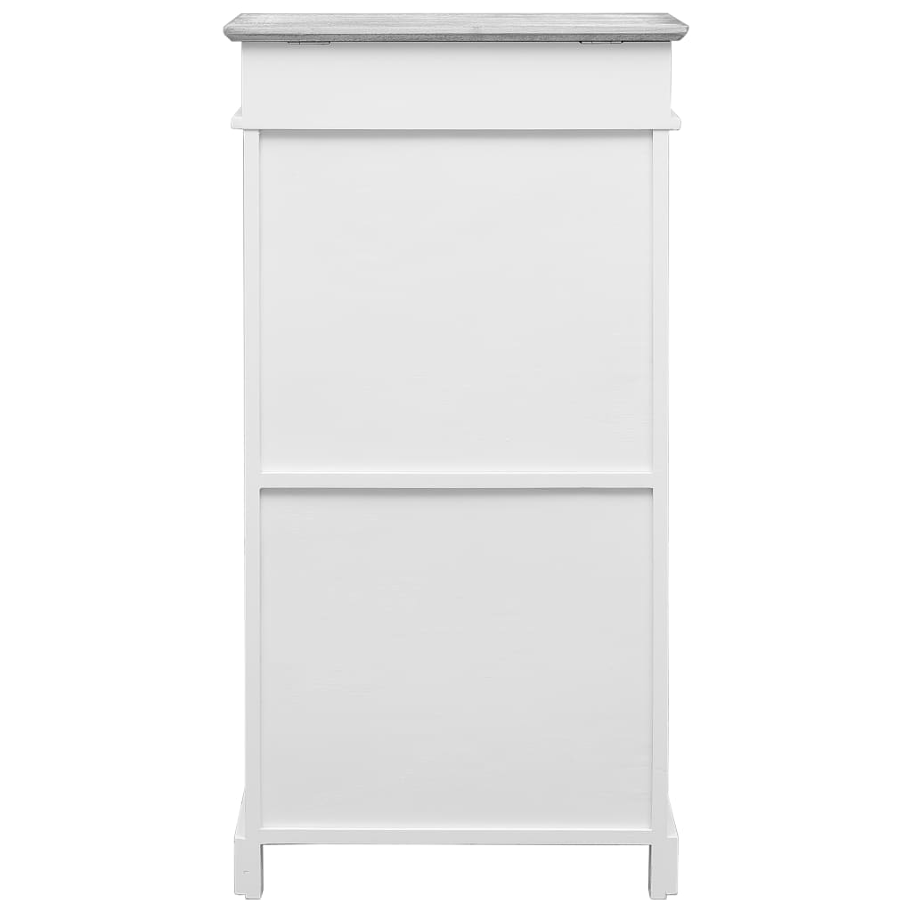 vidaXL Schoenenkast 50x28x98 cm paulowniahout grijs