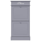 vidaXL Schoenenkast 50x28x98 cm paulowniahout grijs