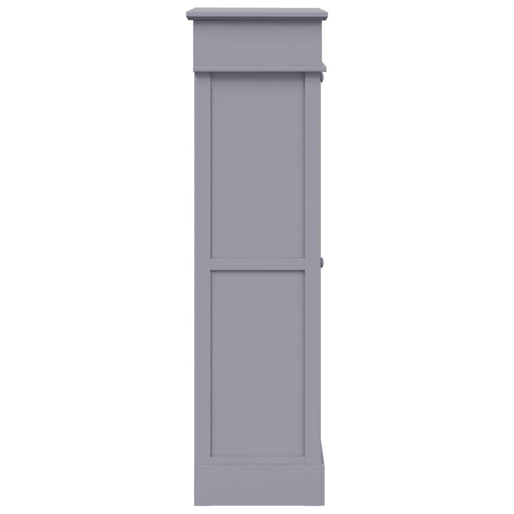 vidaXL Schoenenkast 50x28x98 cm paulowniahout grijs
