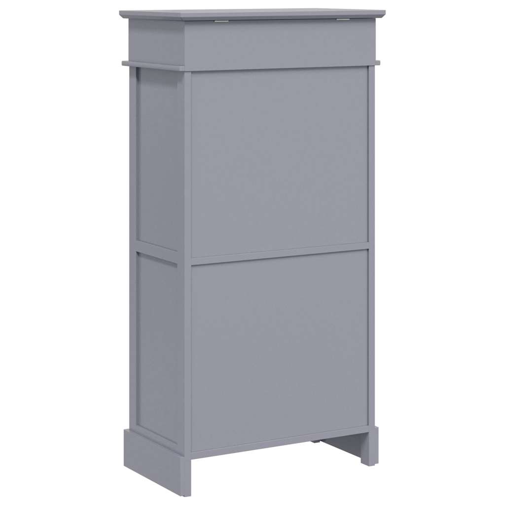 vidaXL Schoenenkast 50x28x98 cm paulowniahout grijs