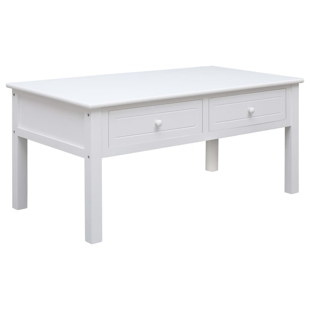 vidaXL Coffee table 100x50x45 cm wood white
