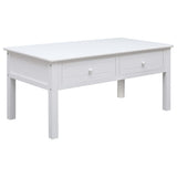 vidaXL Coffee table 100x50x45 cm wood white