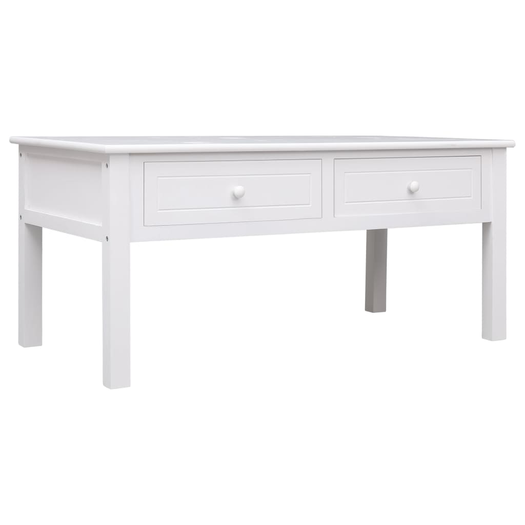 vidaXL Coffee table 100x50x45 cm wood white