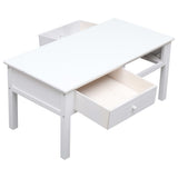 vidaXL Coffee table 100x50x45 cm wood white