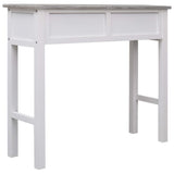 vidaXL Wandtafel 90x30x77 cm hout grijs