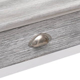 vidaXL Wandtafel 90x30x77 cm hout grijs