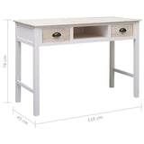 vidaXL Wandtafel 110x45x76 cm hout
