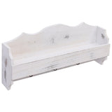 vidaXL Wandkapstok 50x10x23 cm hout wit