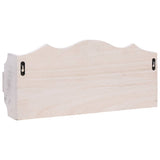 vidaXL Wandkapstok 50x10x23 cm hout wit