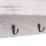 vidaXL Wandkapstok 50x10x23 cm hout wit