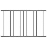 vidaXL Fence Panel powder-coated steel 1.7x0.75 m black