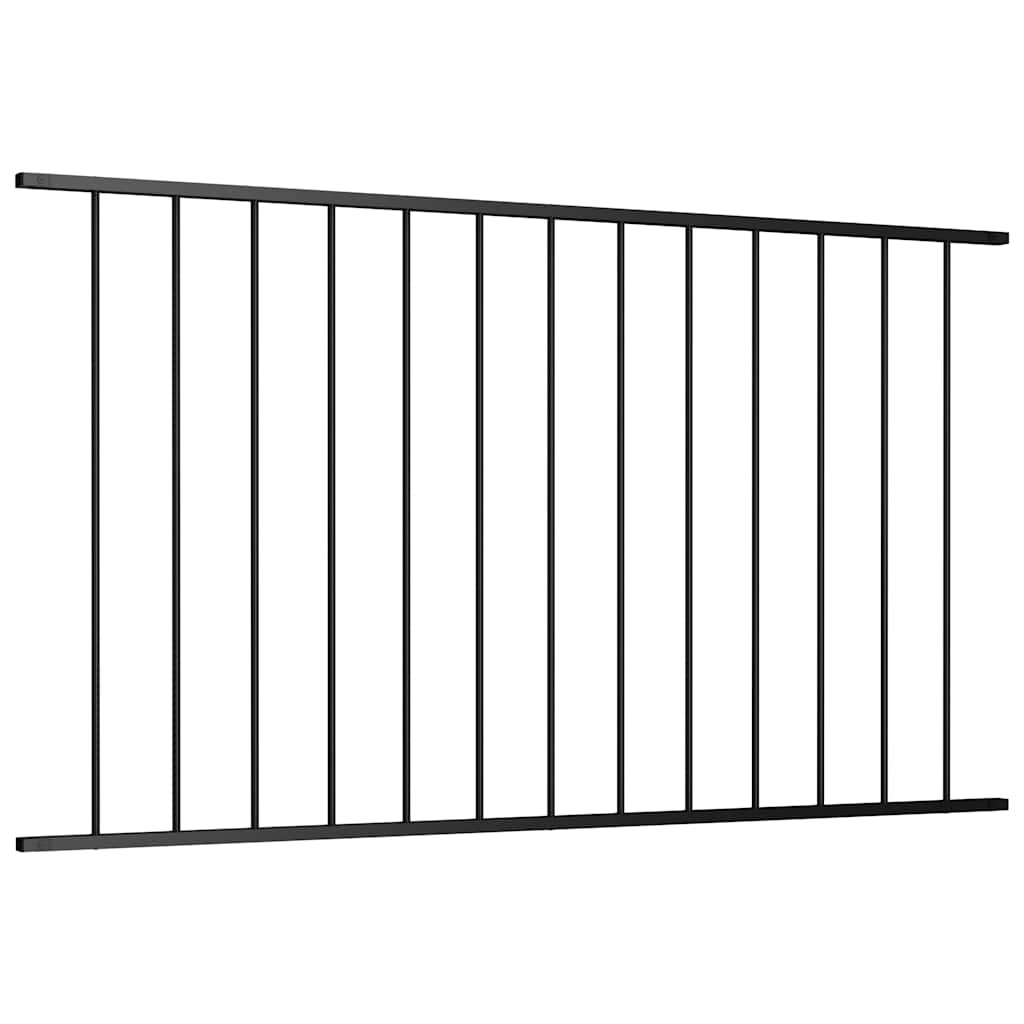 vidaXL Fence Panel powder-coated steel 1.7x0.75 m black