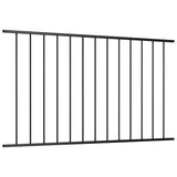vidaXL Fence Panel powder-coated steel 1.7x0.75 m black