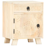 vidaXL Nachtkastje 40x30x50 cm massief mangohout