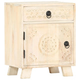 vidaXL Nachtkastje 40x30x50 cm massief mangohout
