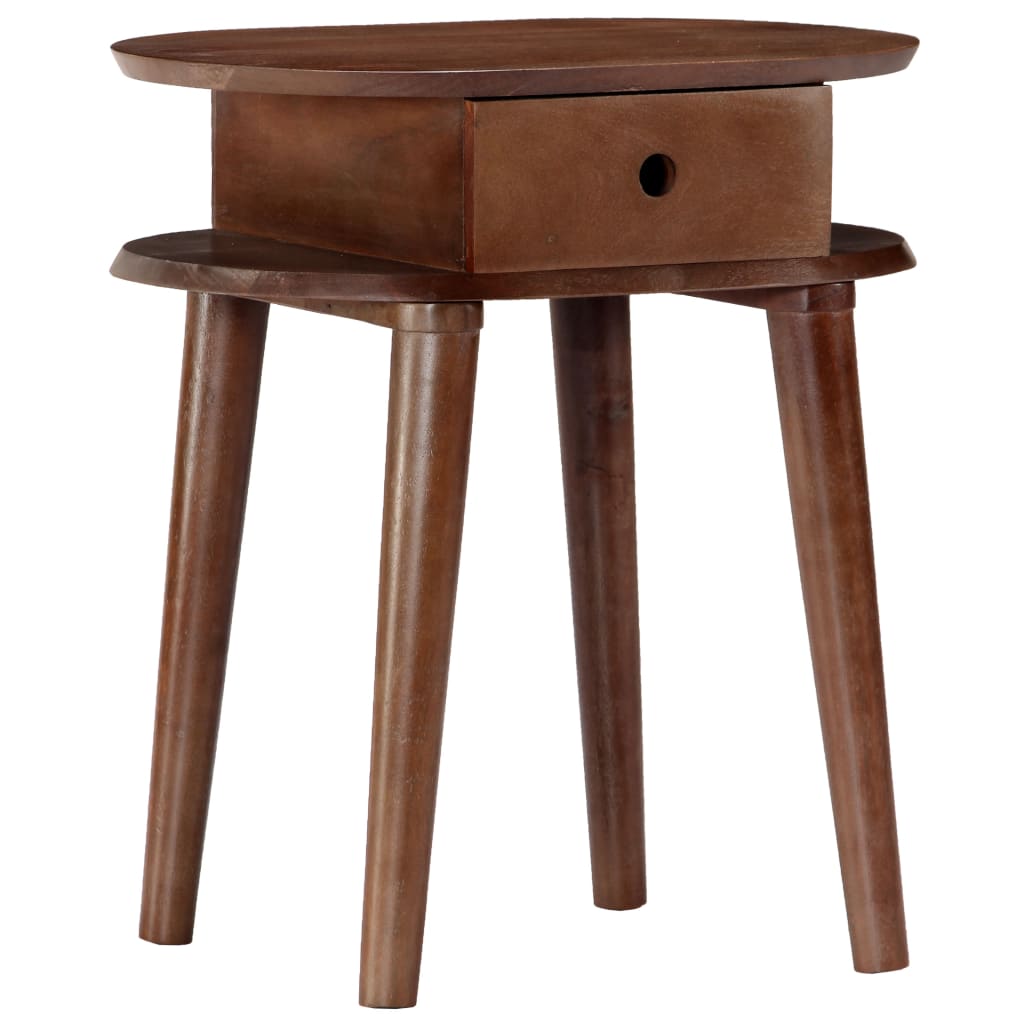 vidaXL Nightstand 50x35x55 cm Solid Acacia Wood