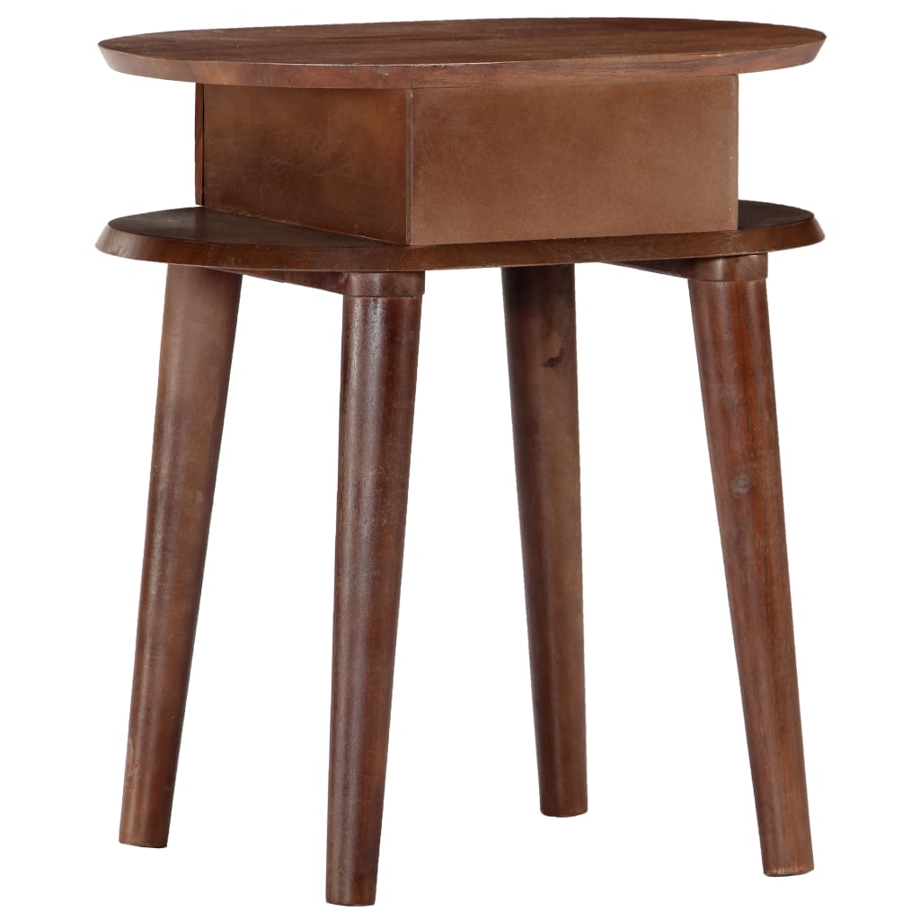 vidaXL Nightstand 50x35x55 cm Solid Acacia Wood