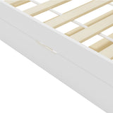 vidaXL Extendable Day Bed Solid Pine White 90x200 cm