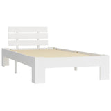 vidaXL Bed Frame Solid Pine Wood White 90x200 cm