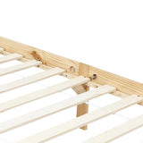vidaXL Solid Pine Wood Four-Poster Bed Frame 100x200 cm