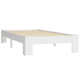 vidaXL Bed Frame Solid Pine Wood White 90x200 cm