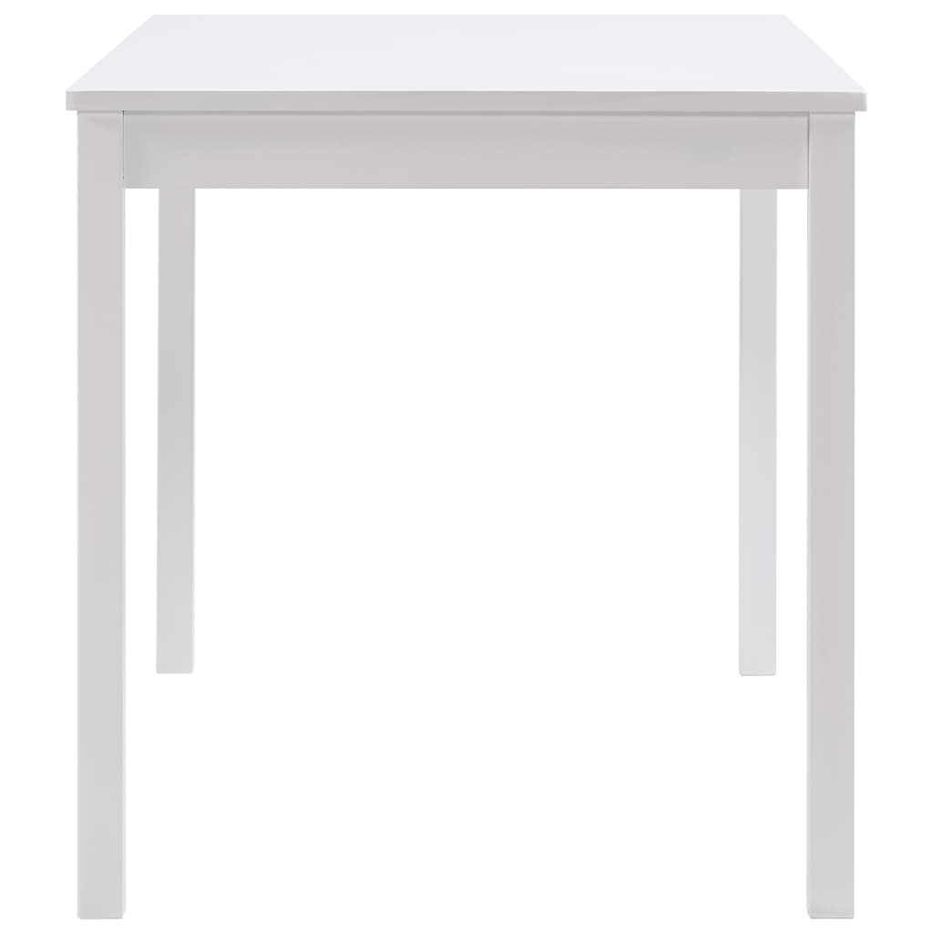 vidaXL Eettafel 140x70x73 cm grenenhout wit