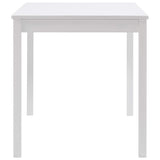 vidaXL Eettafel 140x70x73 cm grenenhout wit
