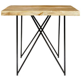 vidaXL Eettafel 180x90x76 cm massief mangohout