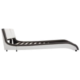 vidaXL Bedframe met LED zonder matras grijs en wit 120x190 cm