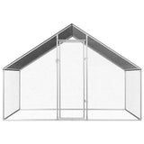 vidaXL Chicken Coop 2.75x2x1.92 m Galvanised Steel