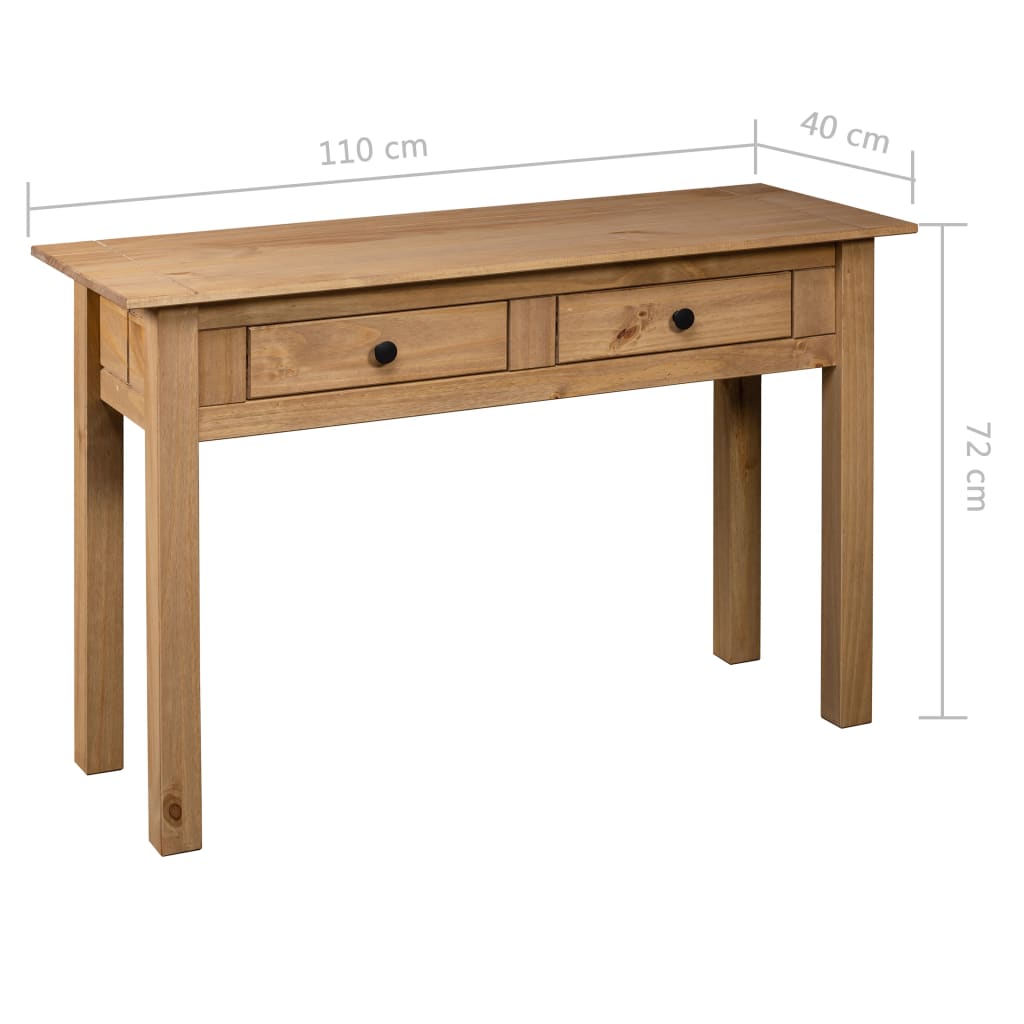 vidaXL Wandtafel Panama Range 110x40x72 cm massief grenenhout
