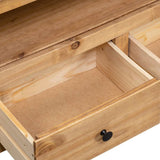 vidaXL TV Corner Cabinet Panama Range 93x49x49 cm Solid Pine Wood