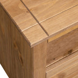 vidaXL TV Corner Cabinet Panama Range 93x49x49 cm Solid Pine Wood