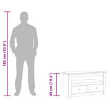 vidaXL TV Corner Cabinet Panama Range 93x49x49 cm Solid Pine Wood