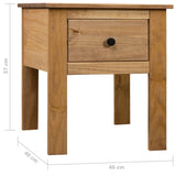 vidaXL Nachtkastje Panama Range 46x40x57 cm grenenhout
