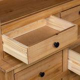 vidaXL Tall Cabinet Panama Range 93x40.5x180 cm Solid Pine Wood