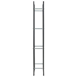 vidaXL Haardhoutrek 50x20x150 cm staal zwart