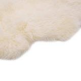 vidaXL Rug 60x90 cm sheepskin white