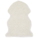 vidaXL Rug 60x90 cm faux sheepskin white